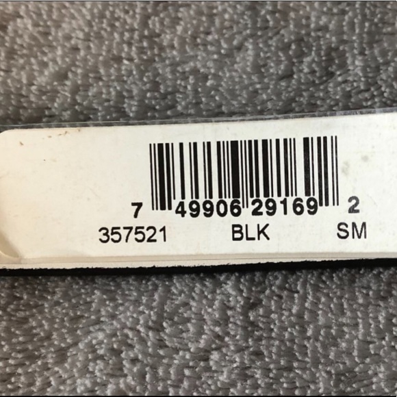 NINE WEST FASHION BLACK & WHITE SKINNY BELT w/SILVER BUCKLE SMALL - Picture 7 of 7